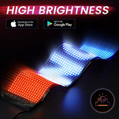 Truck LED Devil Eyes Light - Bluetooth Controlled Full Color Display Pro