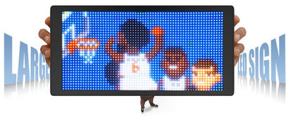 LED Display 40.64x20.32cm Bluetooth APP Control Programmable Sign Car Store