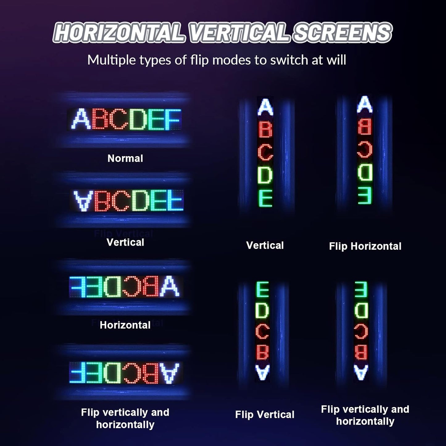 LED Display 40.64x20.32cm Bluetooth APP Control Programmable Sign Car Store