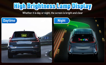 Programmable Full Color LED Sign - Bluetooth APP Control Custom Text Pattern for Car Business Store